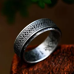 Prstan Amulet Rune Spinning - SS8-R221 retro