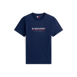 Tommy Jeans Majica mornarska/rdeča/bela