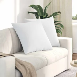 Jastučići za sofu 2 pcs Bijelo 60 x 60 cm tkanina