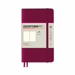 LEUCHTTURM1917 Džepna bilježnica LEUCHTTURM1917 Pocket Softcover Notebook - A6, meki uvez, bez linija, 123 stranice - Port Red
