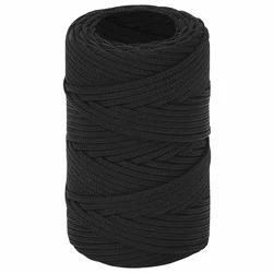 vidaXL Večnamenska uporabna vrv 2 mm 25 m Črna PP