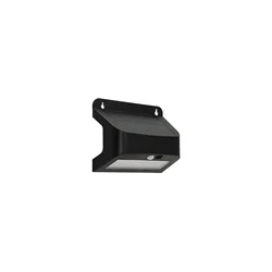 LED solarno zidno svetlo sa senzorom SOLTO LED/6W/3,7V 4000K IP54 2400 mAh crno