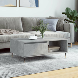 Stolić za kavu boja betona 90 x 60 x 35 cm konstruirano drvo