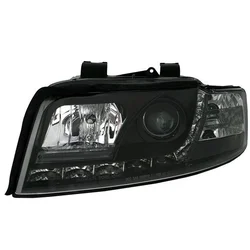 OEM Kristalni farovi Devil Eyes Audi A4 b6 (01-04), Crni