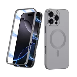 Maska 360 COLOR MagSafe za iPhone 16 Pro/ siva