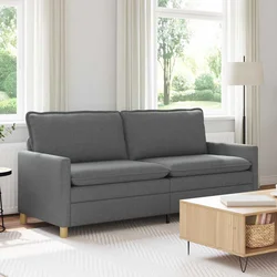 vidaXL Kavč Temno siva 196 x 81 x 87,5 cm Blago
