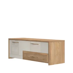 JELA TV STO TV135-1K2F/GL - kolekcija Gala - Pacifik orah/Bež Lak - 135x48x46 cm