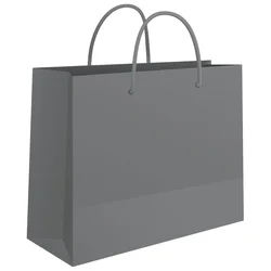 VREĆICE UKRASNE 50X37X12CM SJAJNA PLASTIFIKACIJA FORNAX SREBRNE