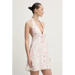 Lanena obleka Hollister Co.