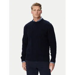 BOSS Pulover 50571421 Mornarsko modra Regular Fit