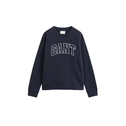 GANT Majica temno modra/bela