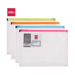 Mapa Deli A5 z zip zadrgo, transparent