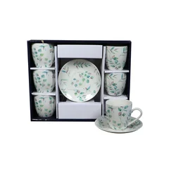 Sigma Set šolja za kafu, porcelan, 160ml 6/1 Zeč./List) YK160-GHJ-8959