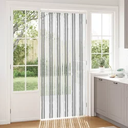 Zavjesa protiv insekata Chenille Siva i bijela 100 x 220 cm