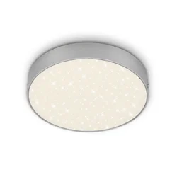 Briloner 7073-414 - LED plafonjera STAR SKY, LED/16W/230V, prečnik 21 cm, srebrna