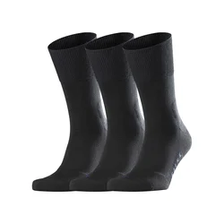 FALKE Nogavice Run 3-Pack, črna