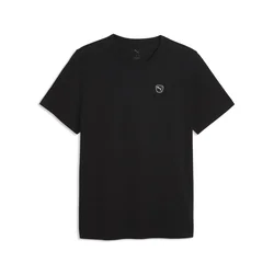 PUMA Essentials Elevated Tee Men, Puma, Black/Warm White, L