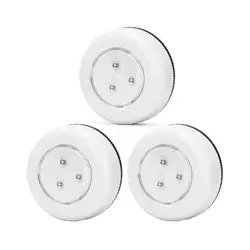 Aigostar - SET od 3 prenosna RGB LED noćna svetla, LED/3xAAA + daljinski upravljač