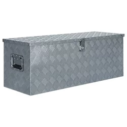 Aluminijska kutija 110,5 x 38,5 x 40 cm srebrna