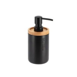 Dozer za sapun poliresin 280ml mat crna/bambus tendance