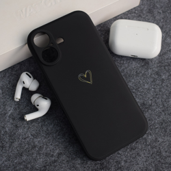 Maska Golden Heartbeat za iPhone 17 crna