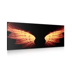 Slika ognjena angelska krila - 100x50