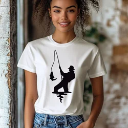 Camiseta Majica sa štampanim printom Cam 432, Ženska, Bela
