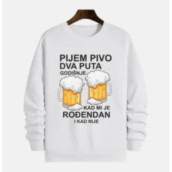 MAFIMI Duks Pijem pivo dva puta godišnje, Beli