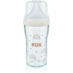 Nuk steklenička steklena Perfect match 230 ml rainbow