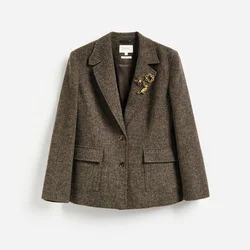 Reserved - LADIES` BLAZER & BROOCH