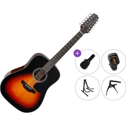 Takamine GD30-12 Premium SET Brown Sunburst 12 strunska akustična kitara