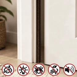 vidaXL Samolepilno tesnilo s ščetko 10 m PP Rjava