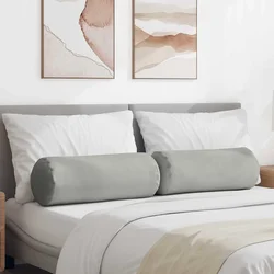 Valjkasti jastučići 2 pcs Svijetlo siva O 25 x 70 cm