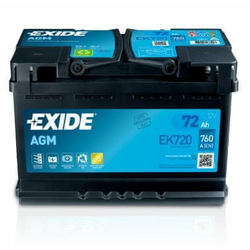 Exide Akumulator Exide EK720 72Ah D+ 760A(EN) 278x175x190 AGM