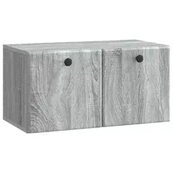 TV ormar za zid 59,5 x 31 x 30 cm Siva Sonoma Konstruirano drvo