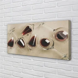 tulup.si Slika na platnu Vinski kozarci 100x50 cm