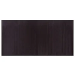 Vidaxl Preproga pravokotna temno rjava 100x200 cm bambus