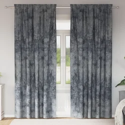 Baršunaste zavjese 2 pcs Srebrno Siva 260 x 140 cm Baršun