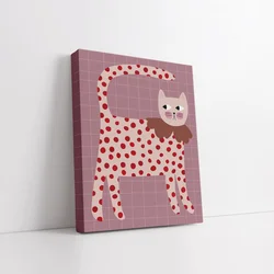 Cute&Cool HOME slika roze maca 25x20cm