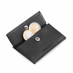 Slimpuro Coin Pocket z zaščitno kartico RFID za ZNAP Slim Wallets 8 in 12, spenjalni gumb (SP-CP-00-BLK-SM)