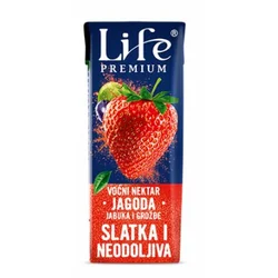 SOK LIFE PREMIUM JAGODA,JABUKA I GROZDJE 0.2L BRIK
