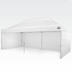 Vrtni paviljon 3x6m  - plus 3 stene - Bela
