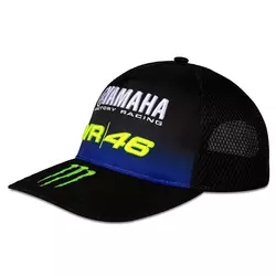 Valentino Rossi VR46 Yamaha Monster Black Trucker kapa