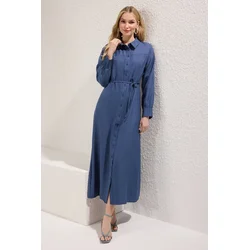 Trendyol Modest Ženska haljina Tctss25Eb00093, Tamnoplava