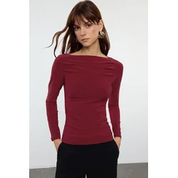 Trendyol Milla ženska bluza TWOAW25BZ00109, bordo