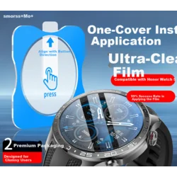 Smorss Zaštita stakla za pametni sat za Honor Watch 5 Pro, Providna , 2 komada