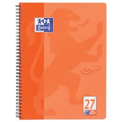 BLOK KOLEGIJ A4 PLUS  CRTE 80L PERFORACIJA PLUS 4RUPE TOUCH OXFORD 400086493 NARANČASTI
