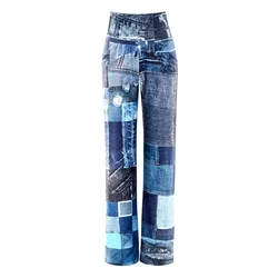 Winshape Hlače CUL105C modra/voda/moder denim