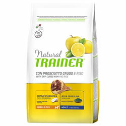 Trainer Natural Dog Hrana Za Pse, Sirovom Šunka I Pirinač, Za Odrasle Pse, Malih rasa, 2kg