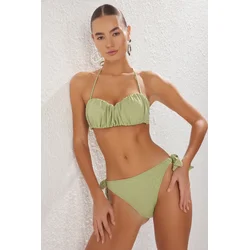 Trendyol Milla Ženski kupaći kostim Tbess25Bt00097, Zeleni